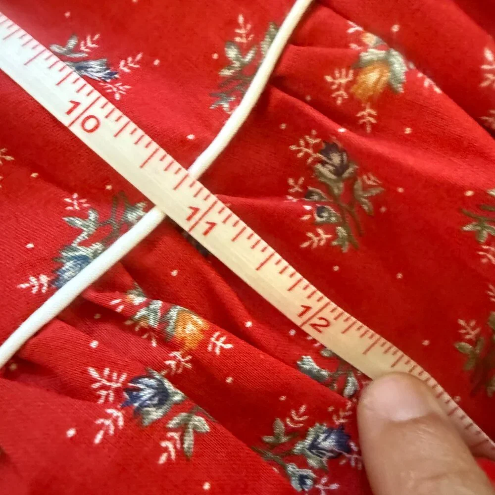 Byer Too! Vintage Open Back Strap Flowered Sun Dress Sz. XS 70's Prairie Core - Picture 14 of 16